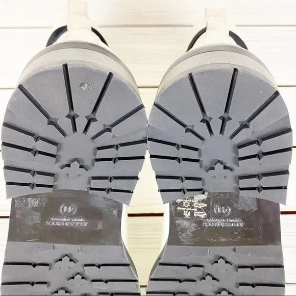 NEW All Saints Lira Hiker White Leather Boots 11 - Picture 7 of 16